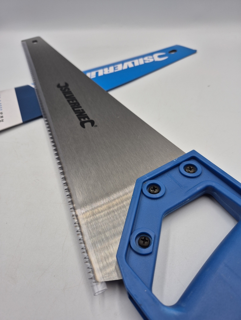 Silverline 20-inch (500mm) hardpoint handsaw designed for cutting wood.